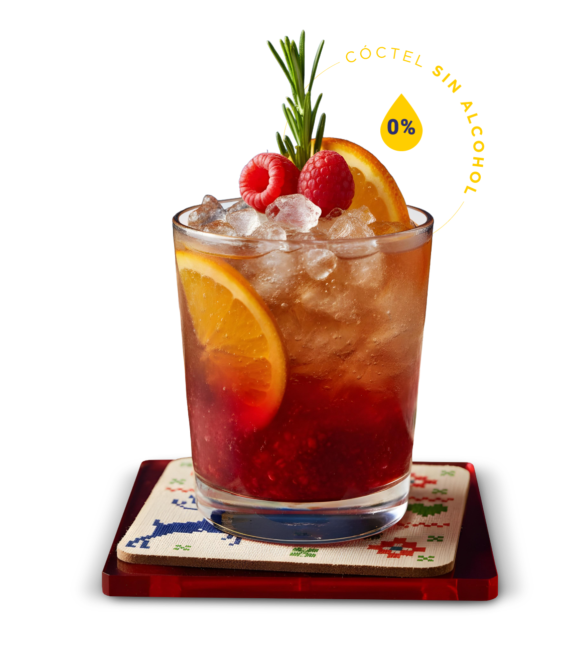 mocktail frambuesa coctel
